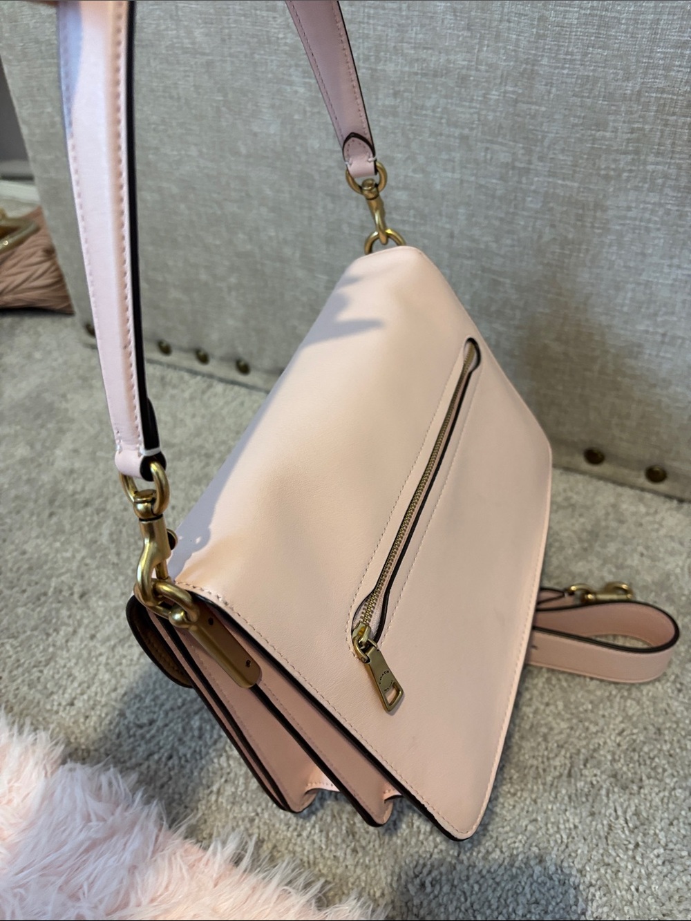Coach Leather 26 blush pink 🌸tabby - Picture 4 of 9